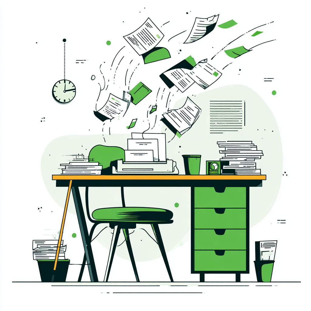 Data scattered illustration